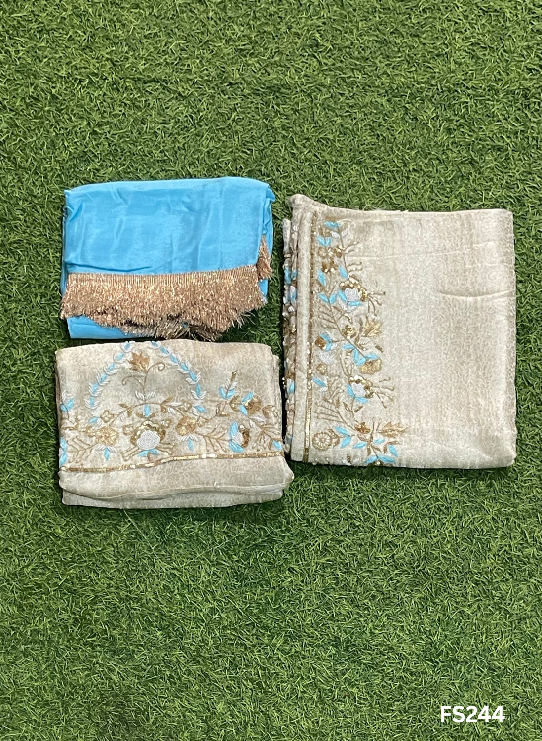 FS244 | Banarsi Silk Suit | Party Wear | Wedding | Ring Ceremony | Festival | Bridal| F9GAAA