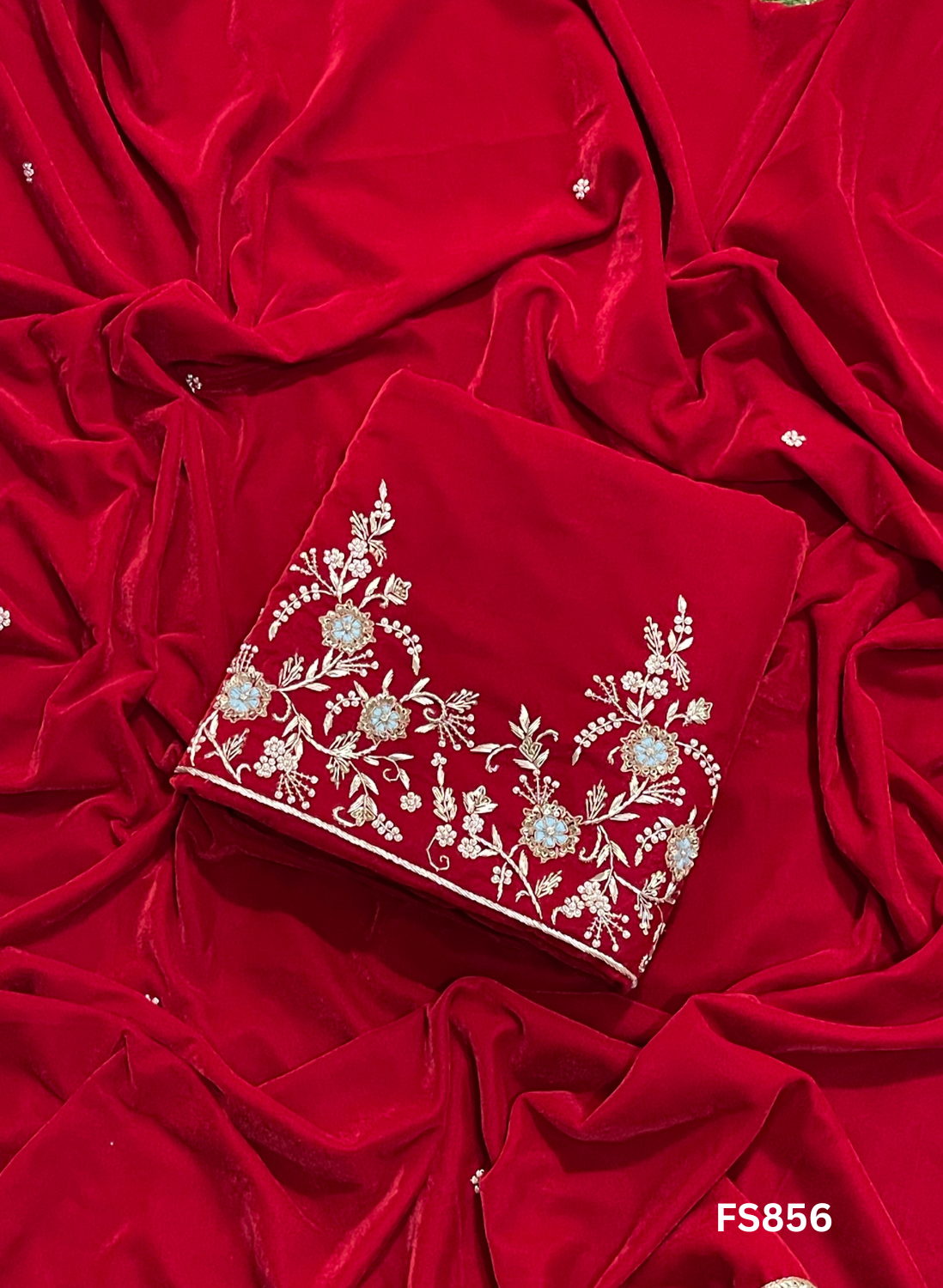 FS856 | Velvet suit | Pure velvet | Wedding | Party Wear | Jaggo | Ring Ceremony | Festival