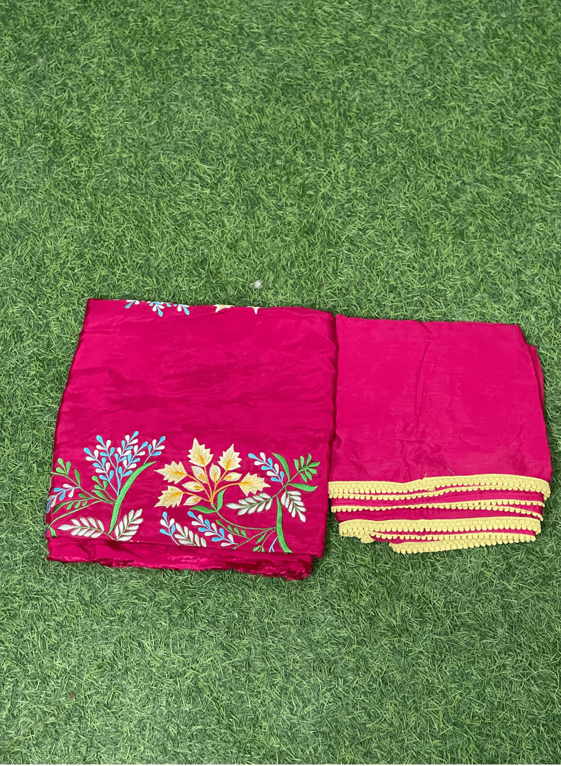 FS495 | Yellow | Crepe Suit | Wedding | Party Wear | Ring Ceremony | Festival Suit | Jaggo Suit |