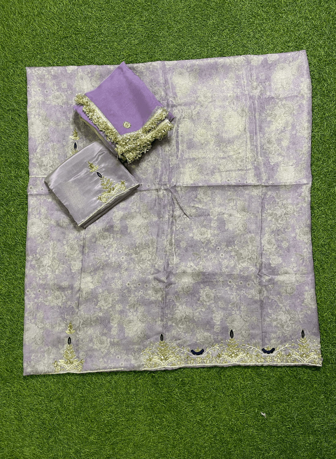 FS303 | Self Print Shimmer Suit | Party Wear | Wedding | Jaggo | Ring Ceremony | Festival | F9EAAA