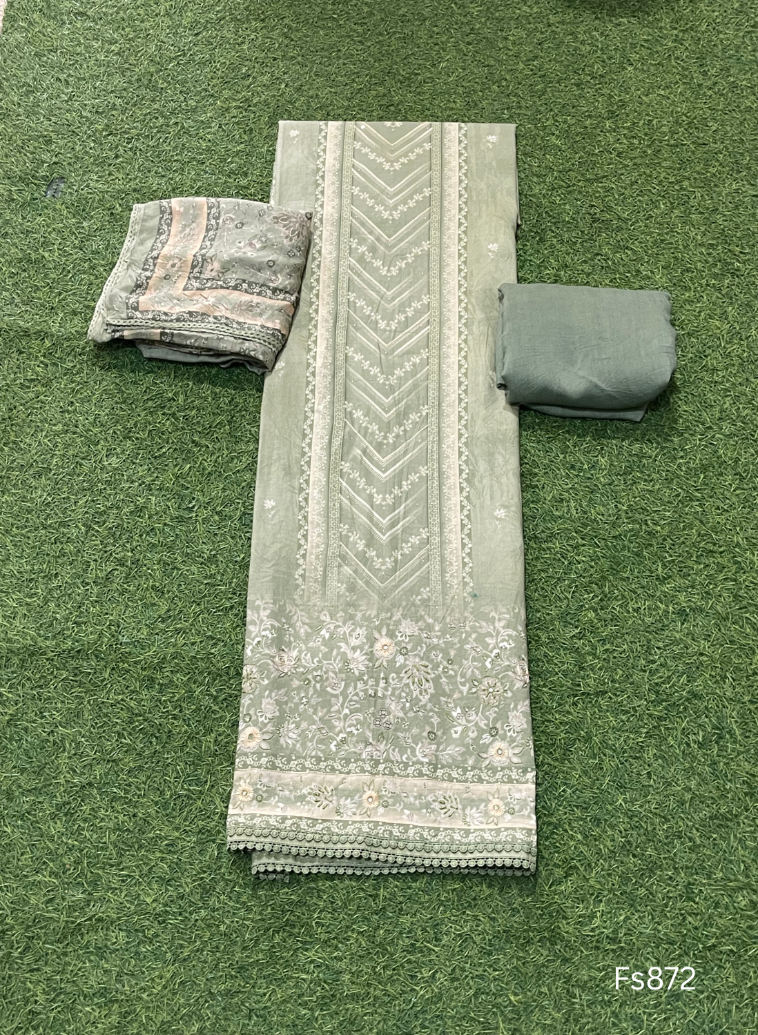 FS872| Mehndi | Cotton Suit | Casual wear | Summer Suits | Regular wear