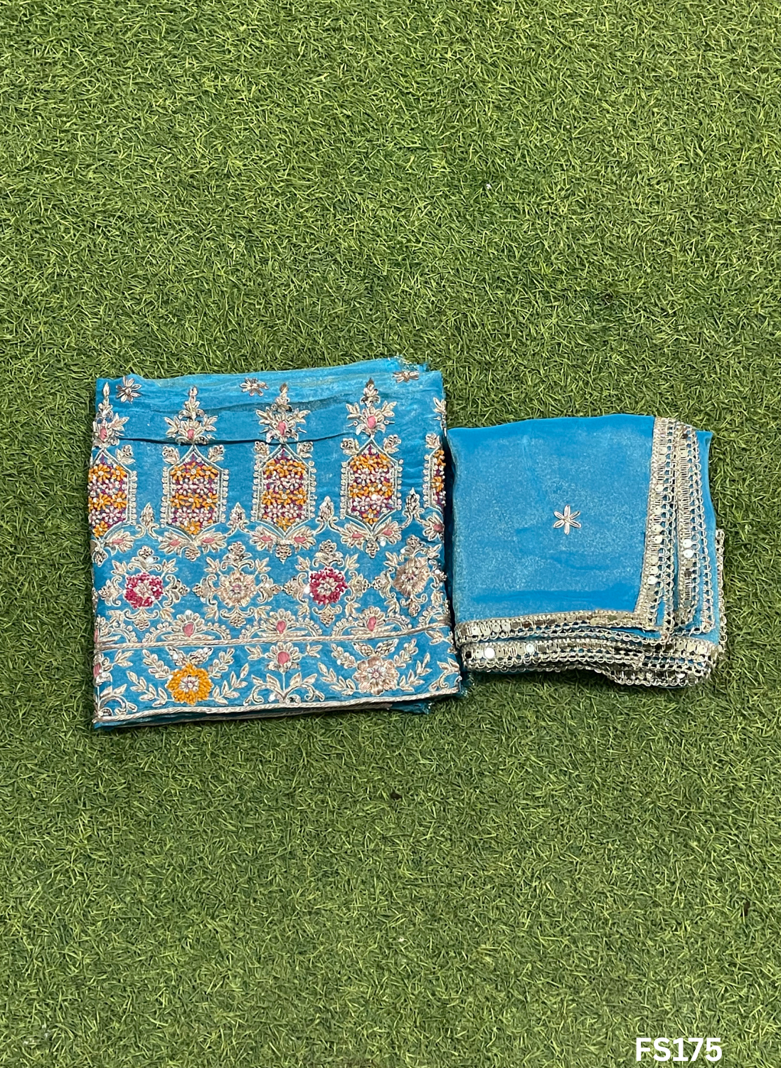 FS175 | Shimmer Suit | Party Wear | Wedding | Jaggo | Ring Ceremony | Festival| F9HFAA