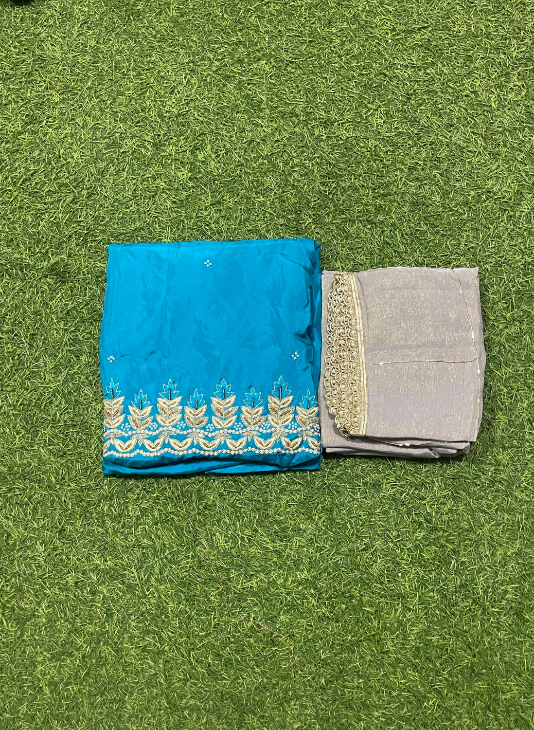Sky Blue | Silk | Silk Suit | Wedding | Party Wear | Ring Ceremony | Festival Suit | Allover suit | FS314