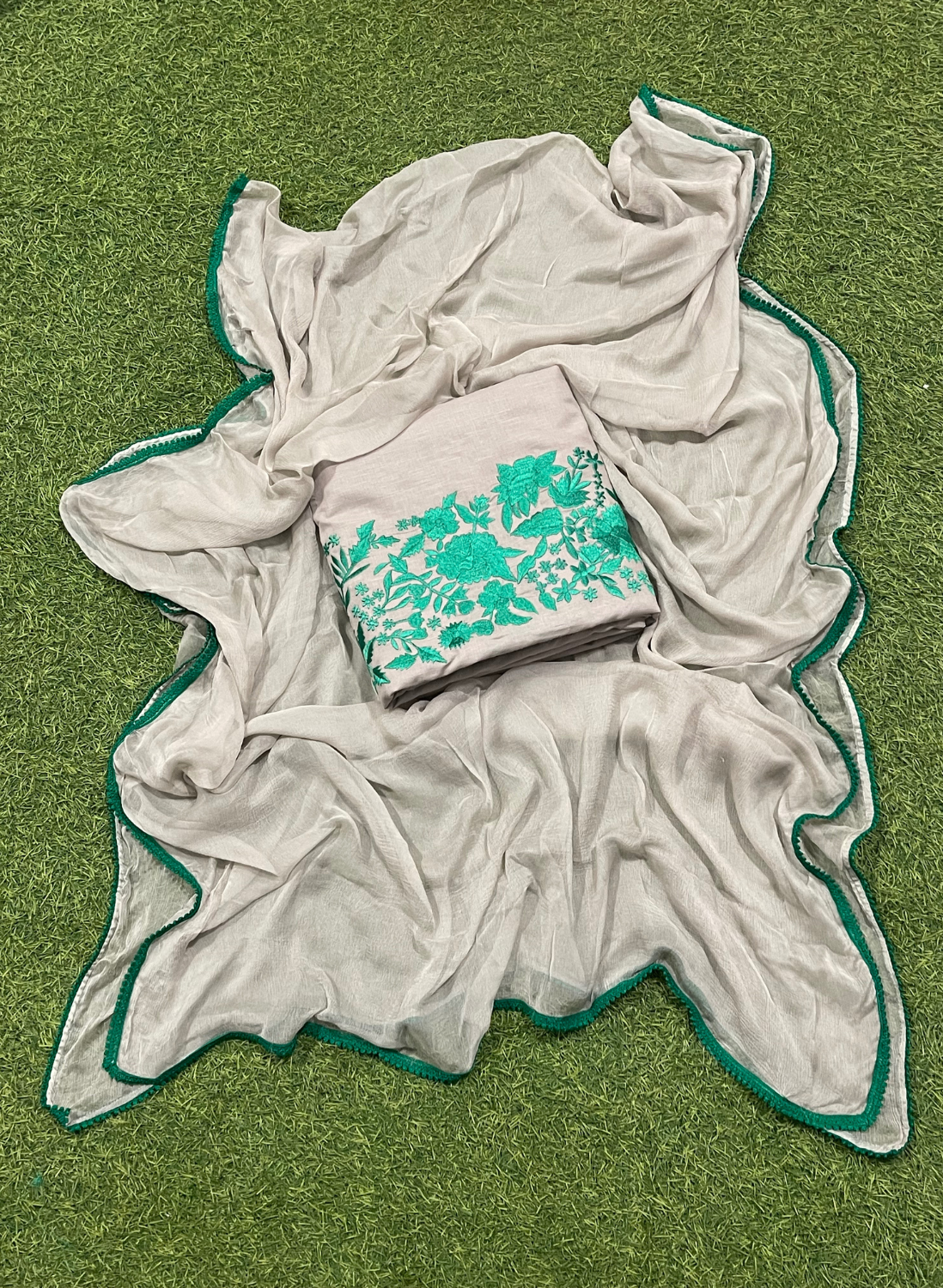 FS756 | Gray | Cotton Suit | Casual wear | Summer Suits | Regular wear |