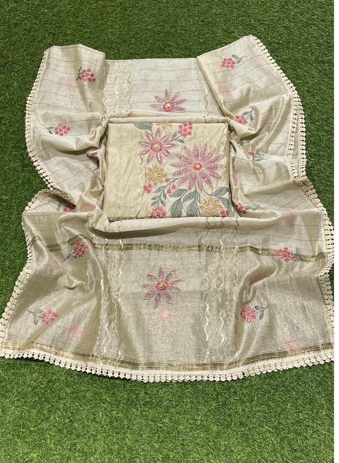 Cream | Cotton Suit | Casual wear | Summer Suits | Regular wear | FS751
