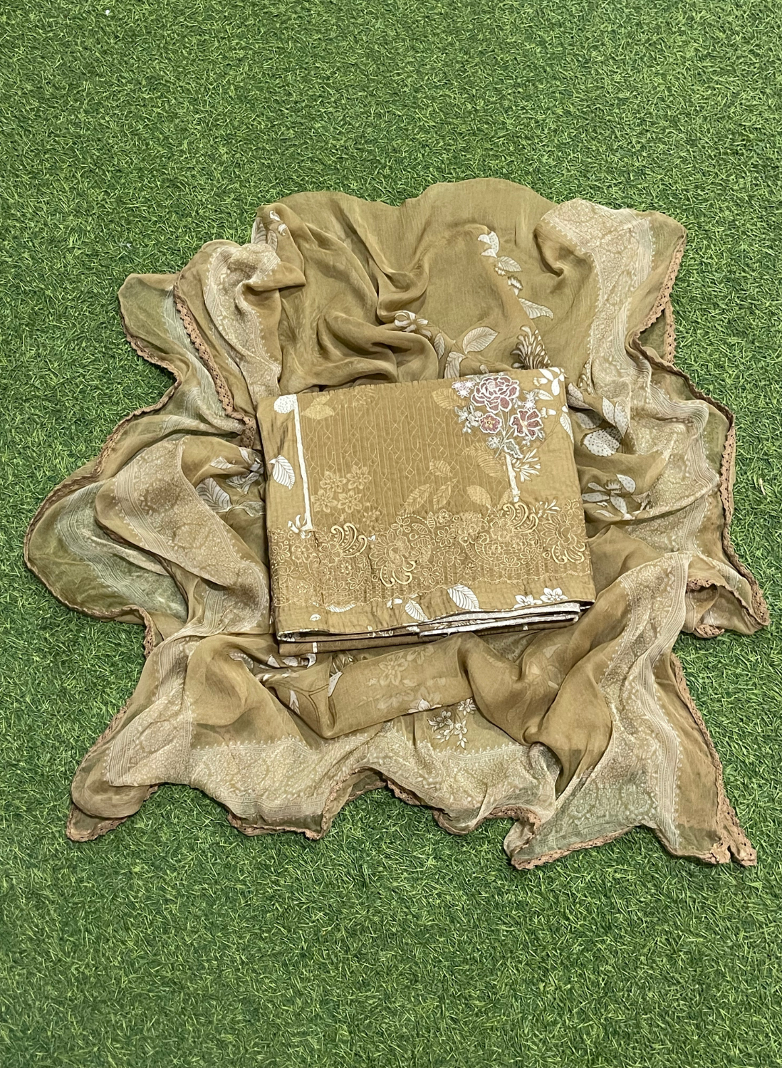 Tan color | Cotton Suit | Casual wear | Summer Suits | Regular | FS426