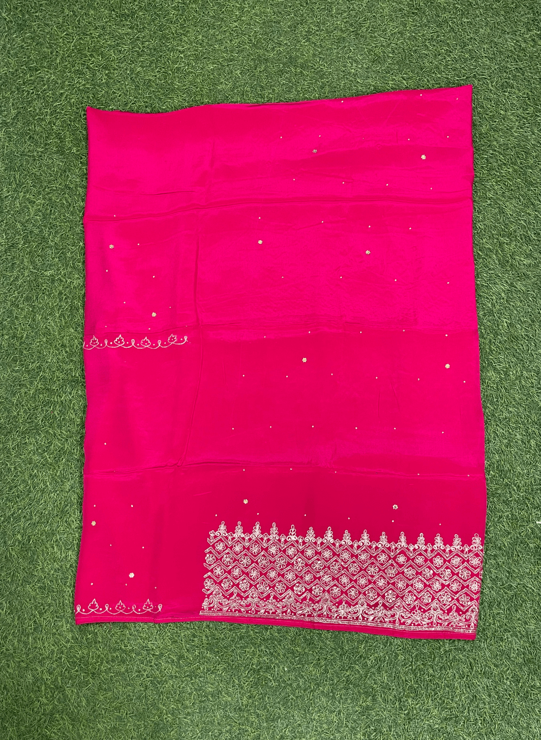 FS539 | Hot-Pink | Crepe Suit | Wedding | Party Wear | Ring Ceremony | Festival Suit | Allover suit | F9BHAA