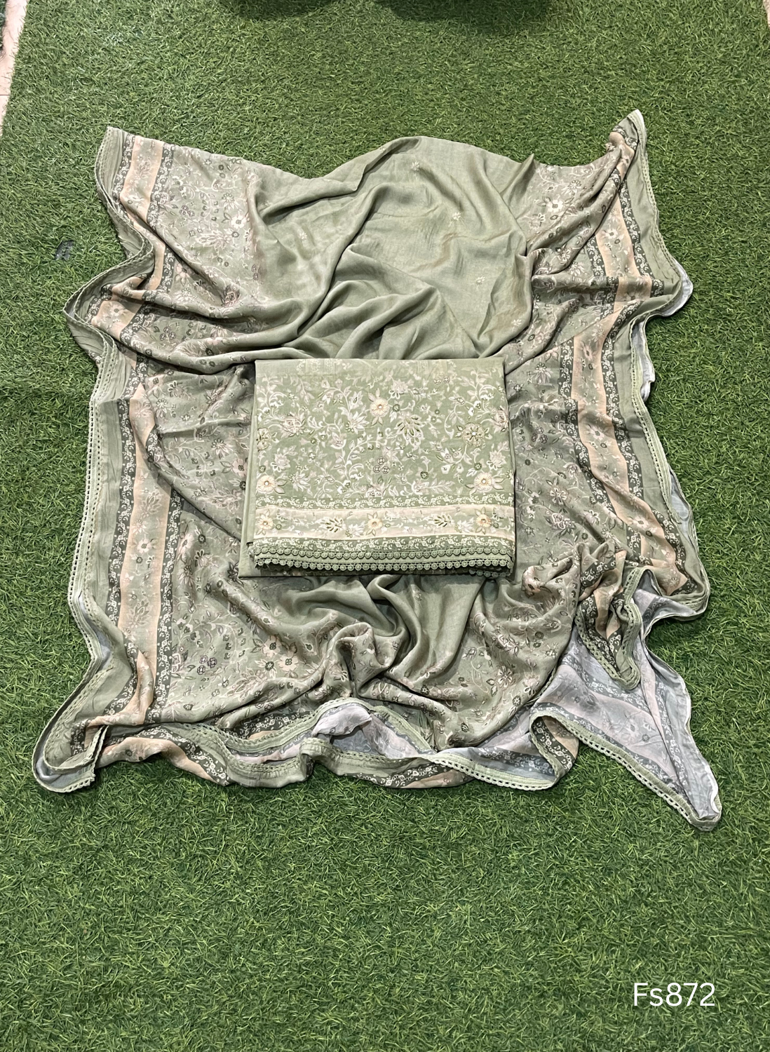 FS872| Mehndi | Cotton Suit | Casual wear | Summer Suits | Regular wear