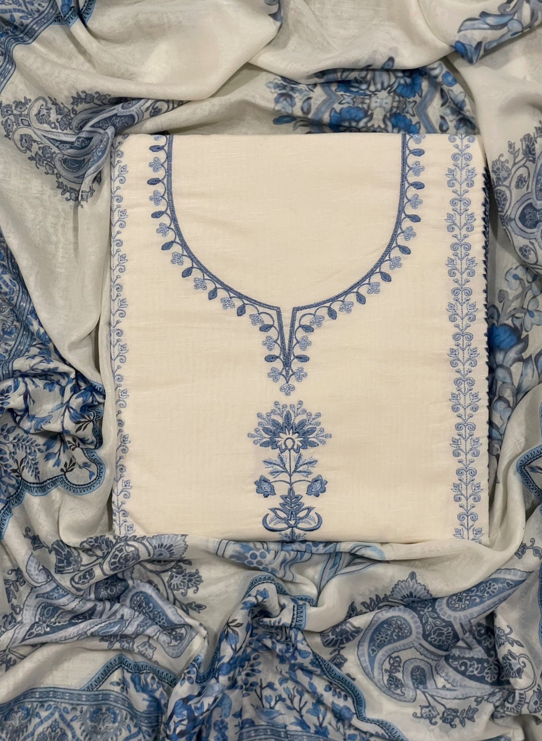Off-White | Cotton Suit | Casual wear | Summer Suits | regular wear | FS598