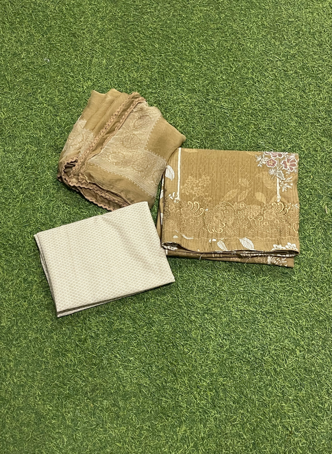 Tan color | Cotton Suit | Casual wear | Summer Suits | Regular | FS426