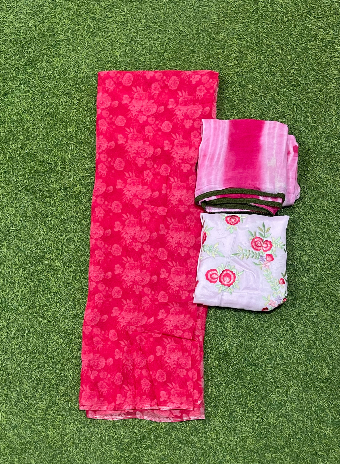 Printed Organza Suit | Wedding | Party Wear | Jaggo | Festival | Casual Wear | FS518