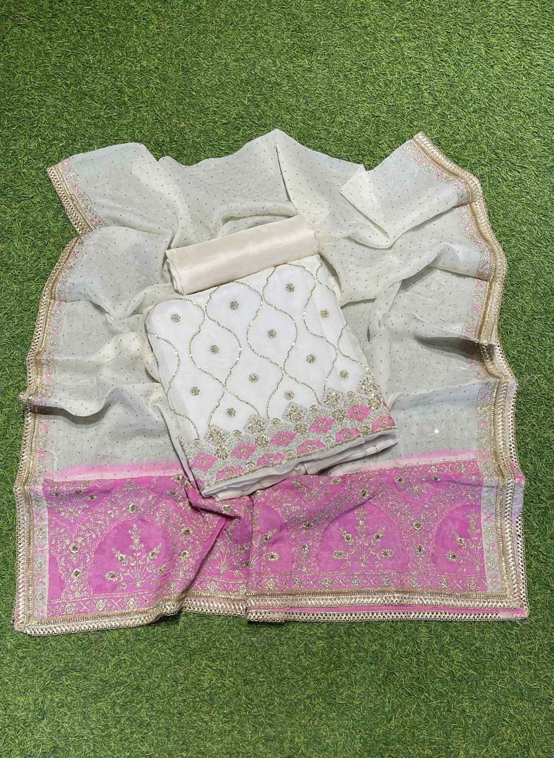 Organza Suit| Party Wear | Wedding | Jaggo | Ring Ceremony | Festival |