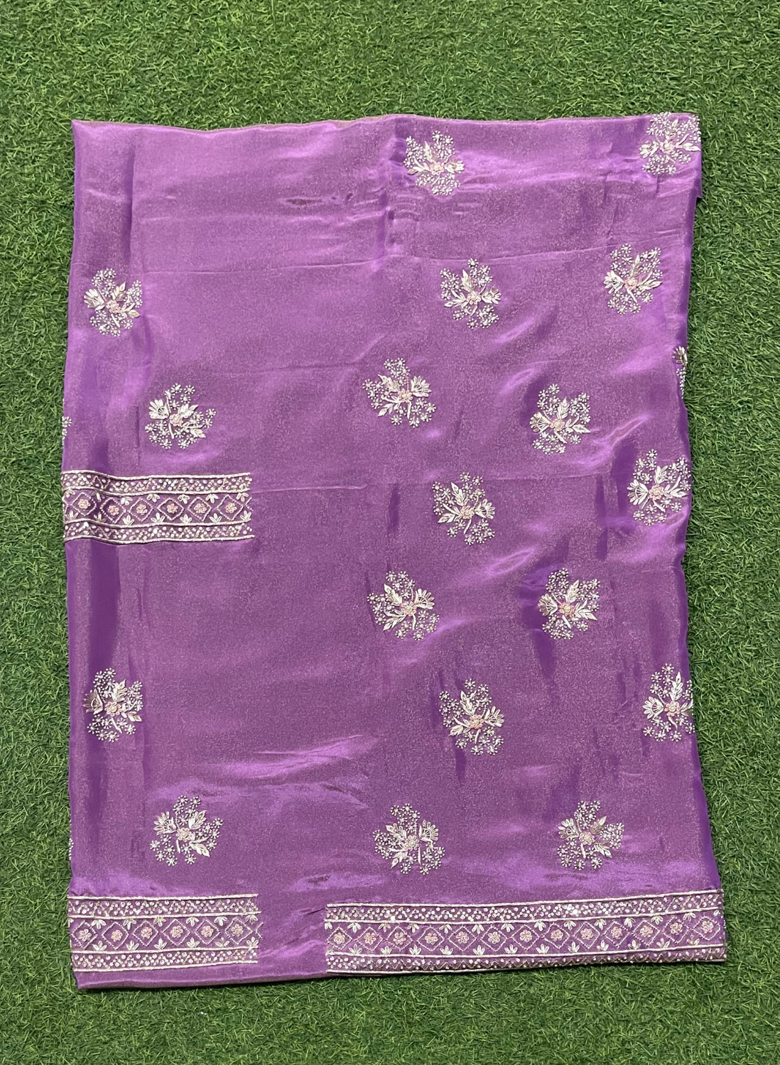 FS321 | Purple shimmer suit | All over | Shimmer Suit | Party Wear | Wedding | Jaggo | Ring Ceremony | Festival |