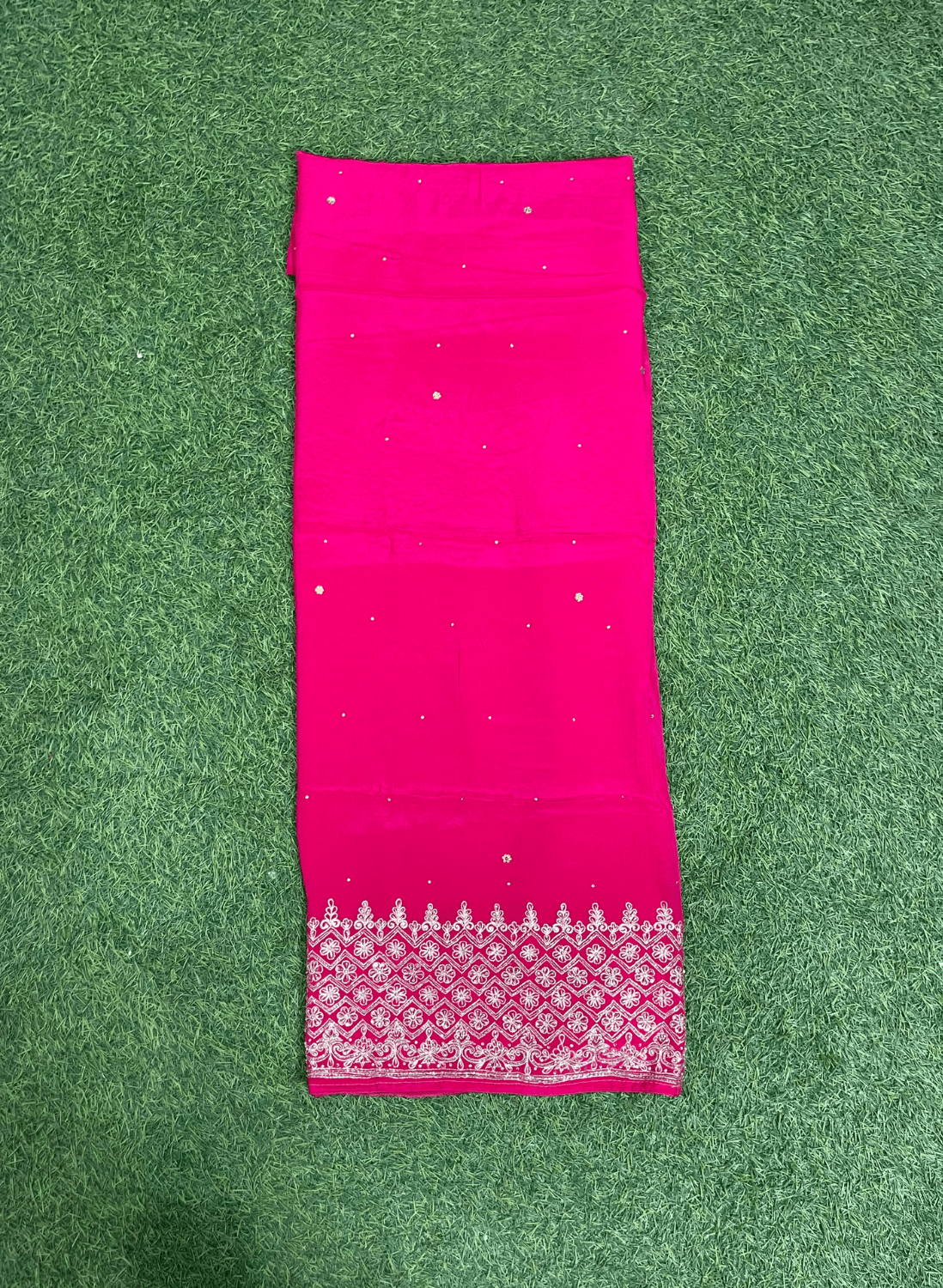 FS539 | Hot-Pink | Crepe Suit | Wedding | Party Wear | Ring Ceremony | Festival Suit | Allover suit | F9BHAA