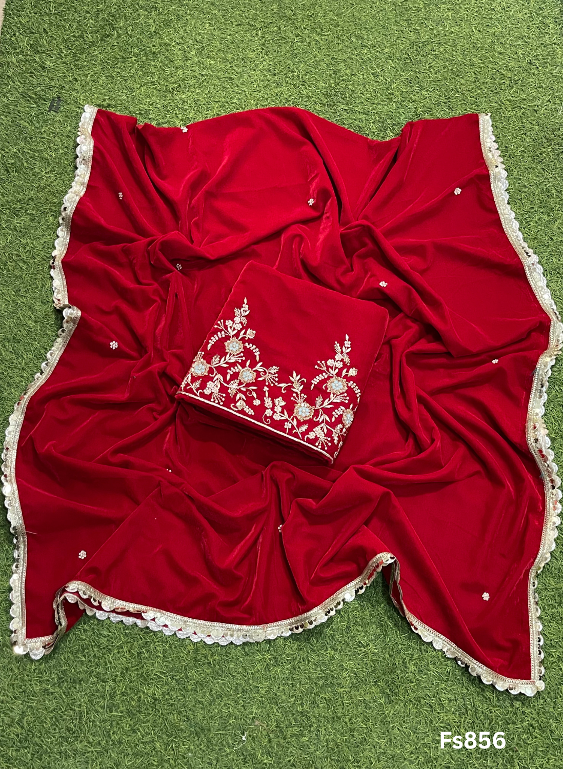 FS856 | Velvet suit | Pure velvet | Wedding | Party Wear | Jaggo | Ring Ceremony | Festival