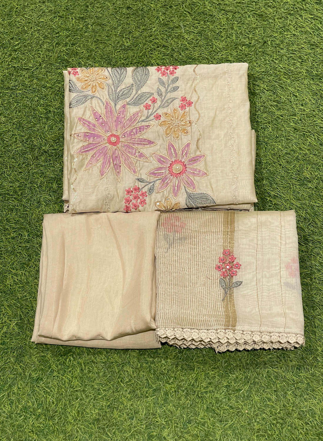 Cream | Cotton Suit | Casual wear | Summer Suits | Regular wear |