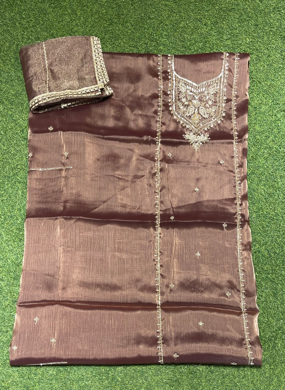 Glass Shimmer Suit | Party Wear | Wedding | Jaggo | Ring Ceremony | Festival |