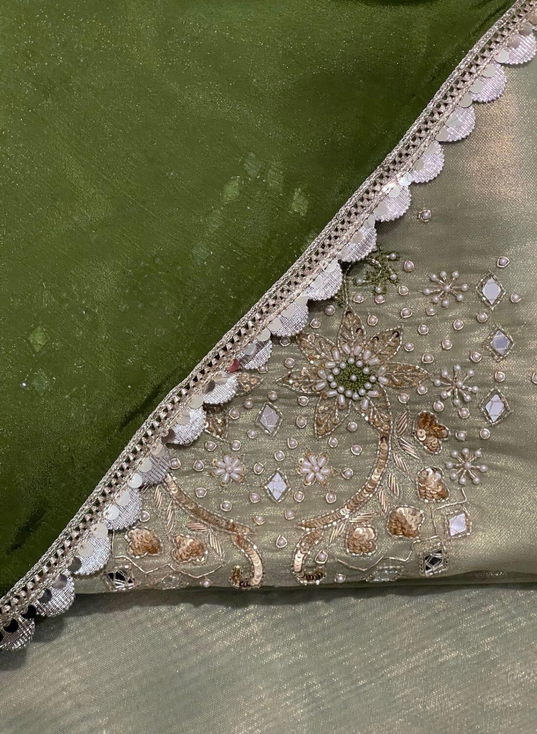 FS685 | Pista Pure jute Suit | Party Wear | Wedding | Jaggo | Ring Ceremony | Festival | F9DFAA