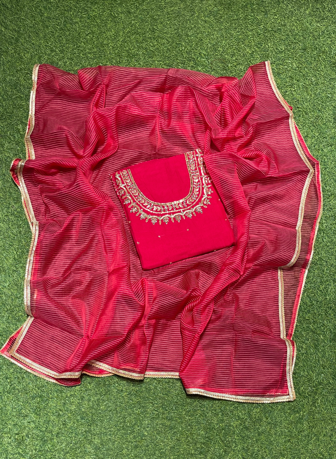 Organza Suit| Party Wear | Wedding | Jaggo | Ring Ceremony | Festival |