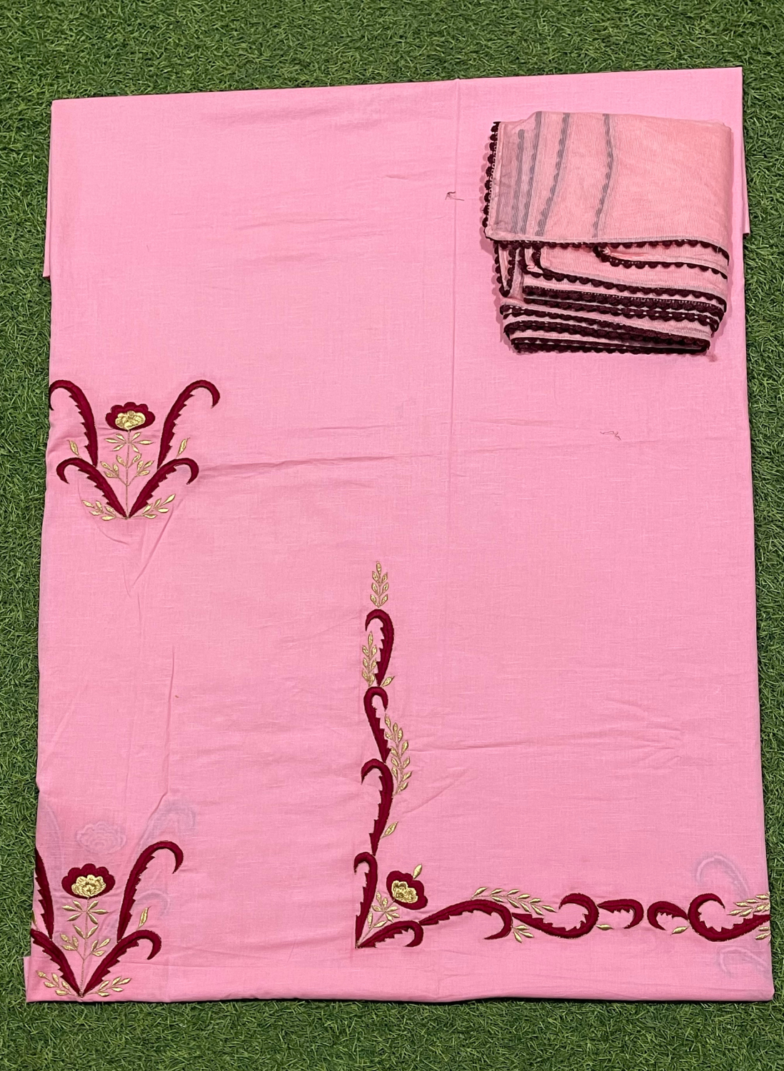 FS752 | Babay Pink | Cotton Suit | Party Wear | Wedding | Jaggo | Ring Ceremony | Festival| Regular wear | F9CAAA