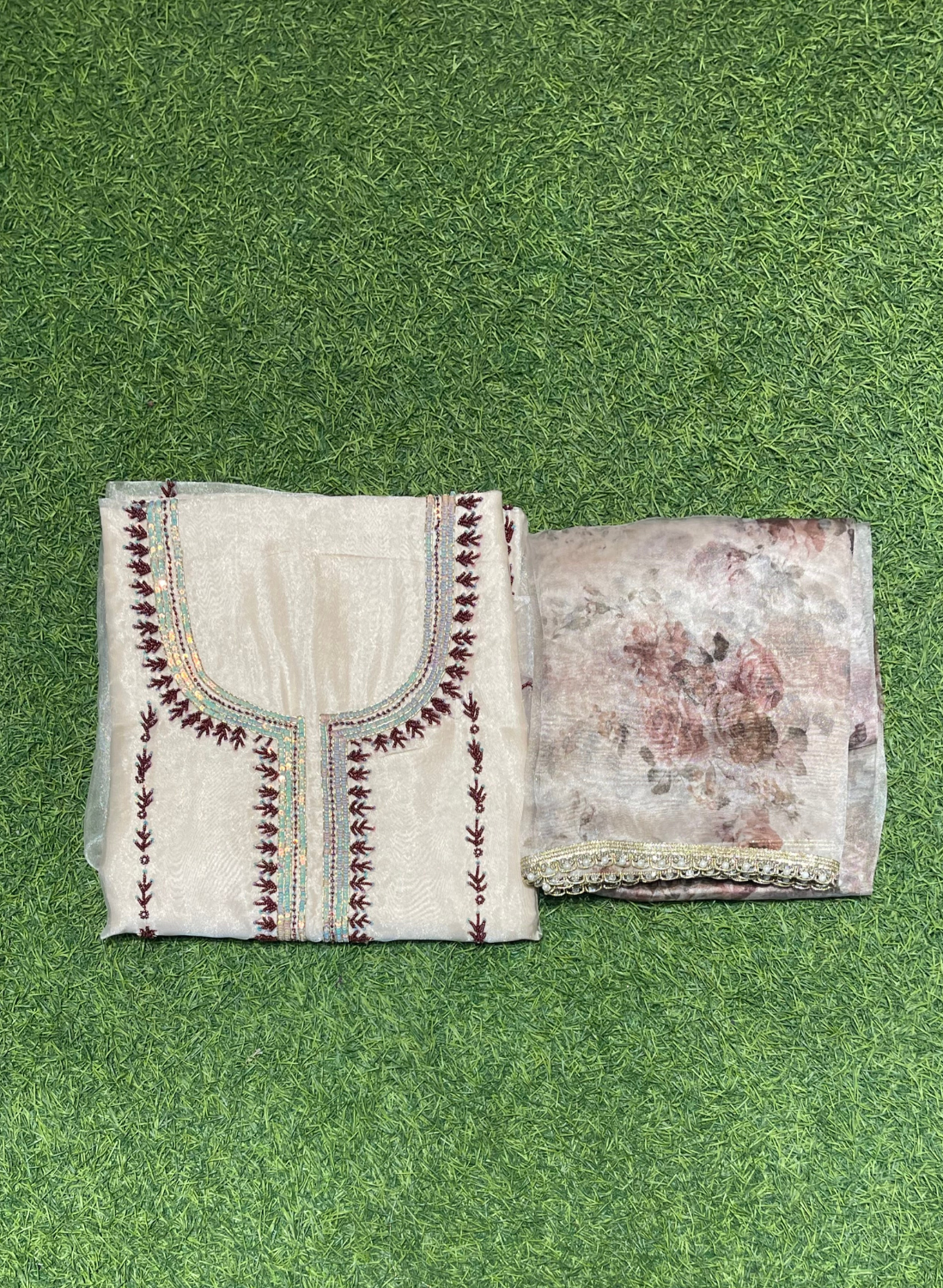 Glass Shimmer Suit | Party Wear | Wedding | Jaggo | Ring Ceremony | Festival |