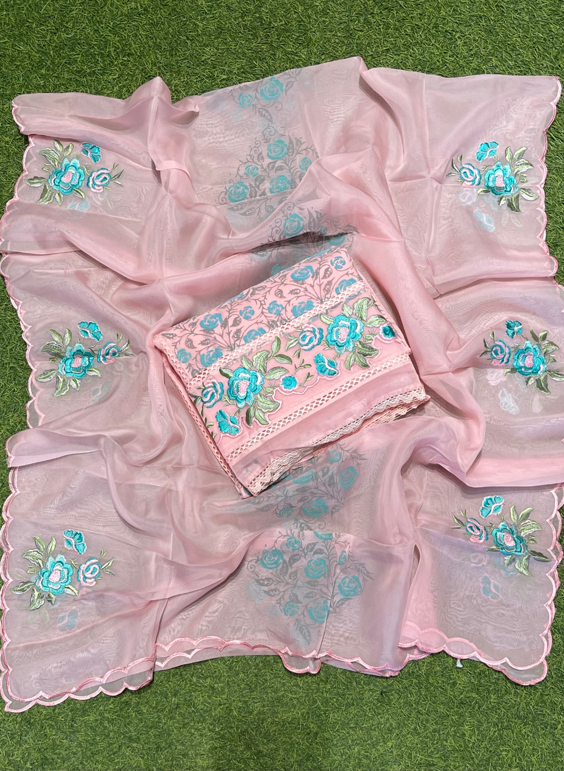 Organza Suit| Party Wear | Wedding | Jaggo | Ring Ceremony | Festival |