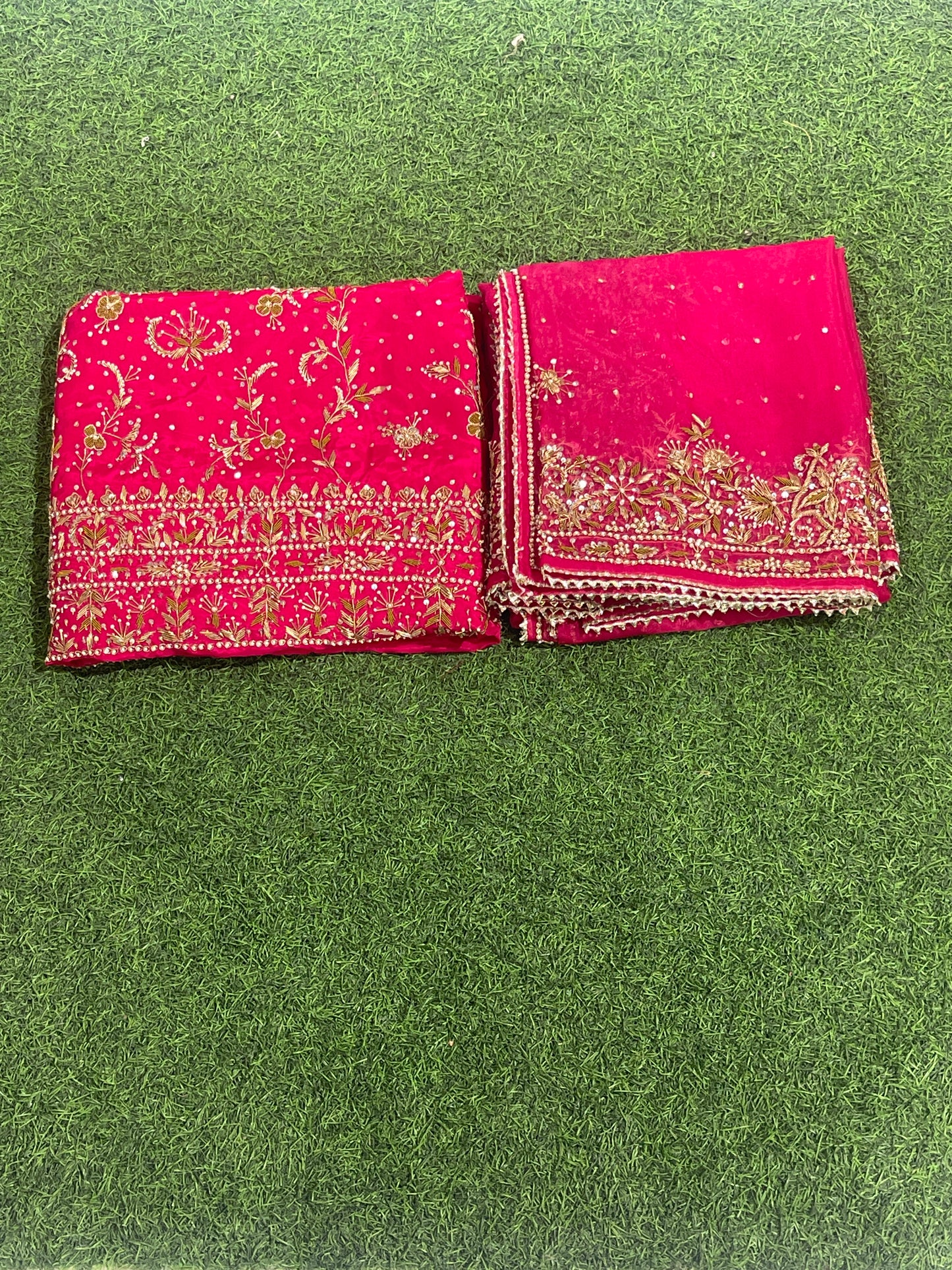 FS399 | Hot-Pink | Silk Suit | Bridal Suit | Party Wear | Wedding | Festival | Celebrity | Ring Ceremony