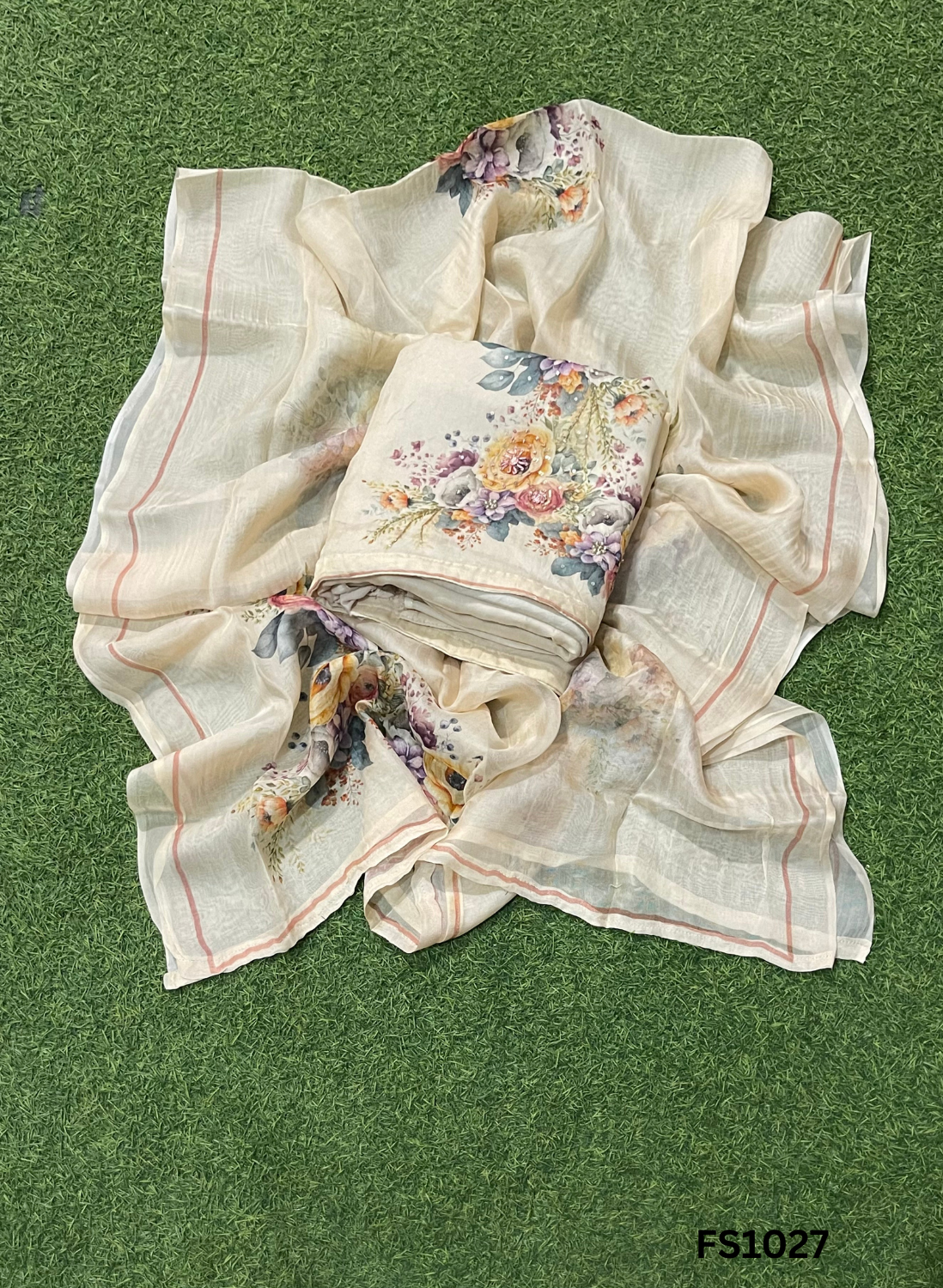 FS1027 |Skin color | Burberry Print Suit | Casual wear | Summer Suits | Regular wear |