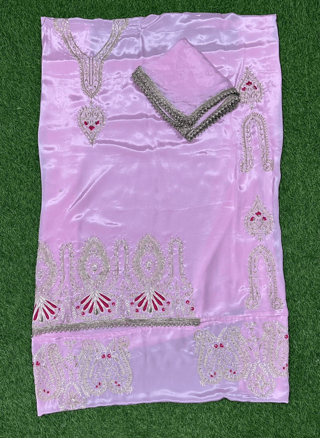 Baby Pink | Crepe Suit | Wedding | Party Wear | Casual wear | Festival Suit | |