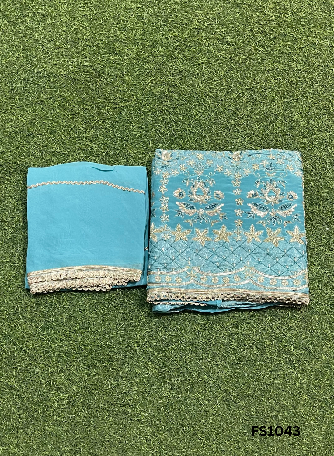 FS1043 | Navy-Blue | Banarsi Silk Suit | Party Wear | Wedding | Ring Ceremony | Festival | Bridal |