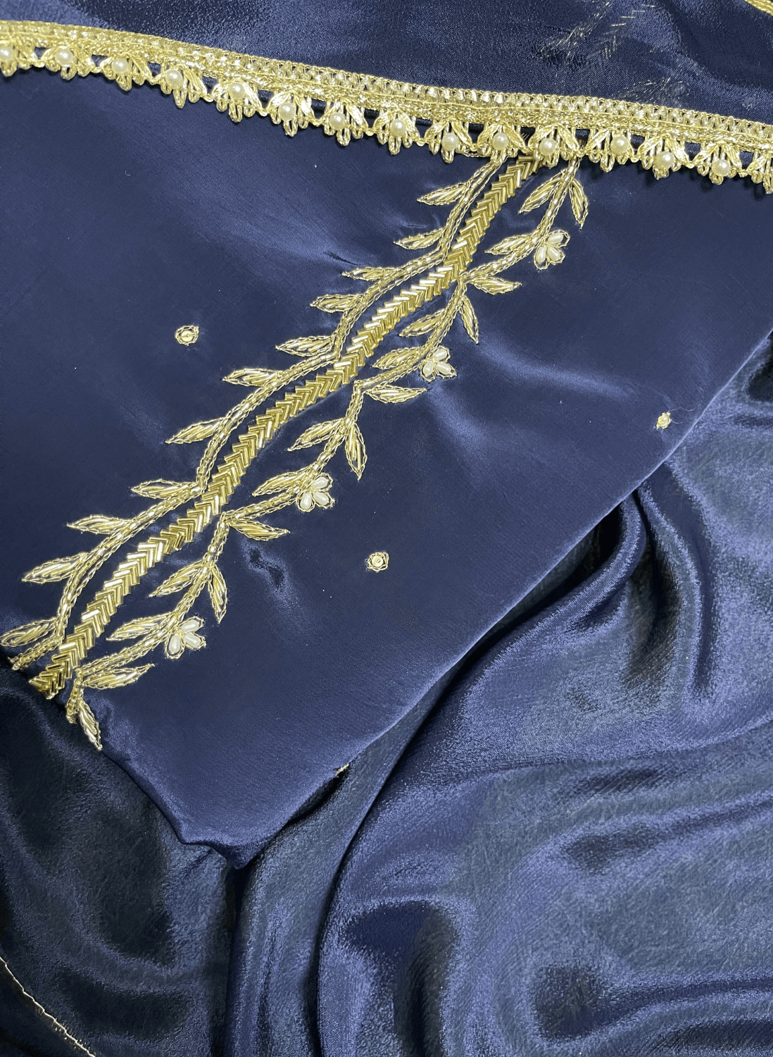 Dark blue Crepe | Crepe Suit | Wedding | Party Wear | Ring Ceremony | Festival Suit | Allover suit|