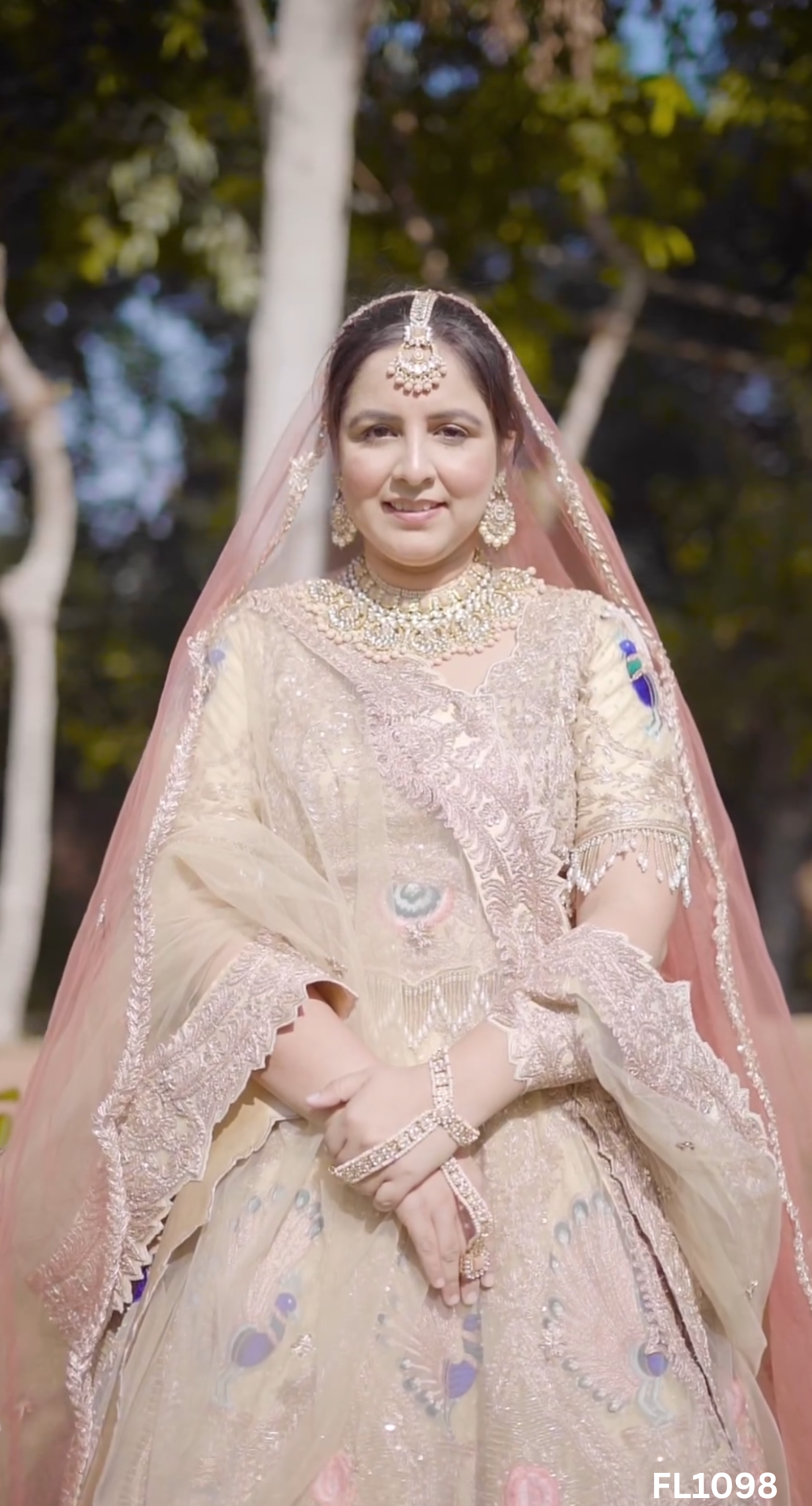 FL1098 | Bridal Lehenga | Net | Hand Embroidery | Wedding Day | Designer Bridal Lehenga