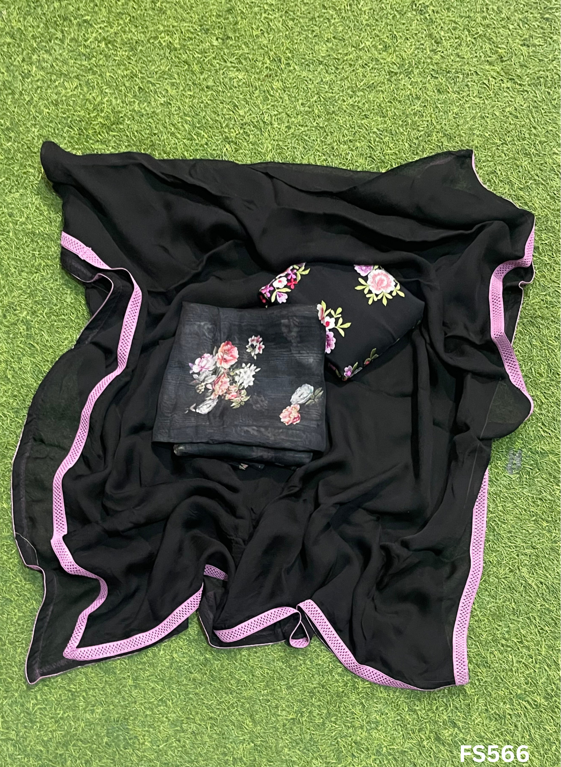 FS566 | Black | Burberry print Suit | Casual wear | Summer Suits | Regular wear