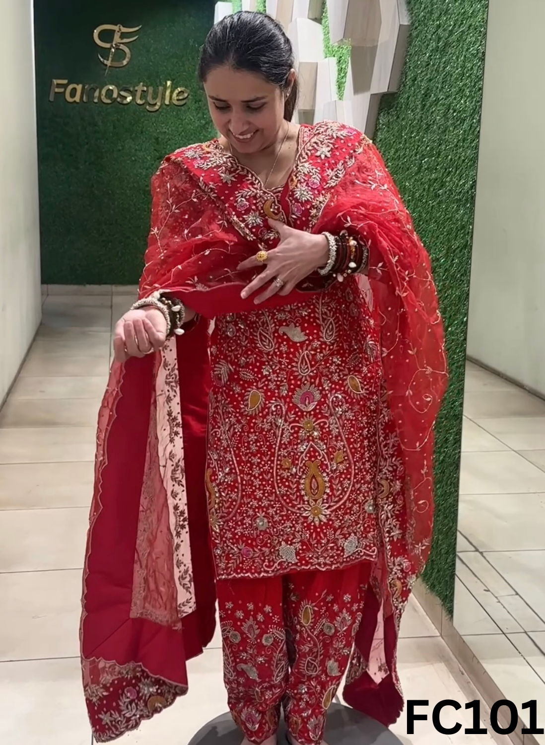 FC101 | Made To Order (20-25 Days ) | Silk Suit | Bridal Suit | Party Wear | Wedding | Festival | Celebrity | Ring Ceremony