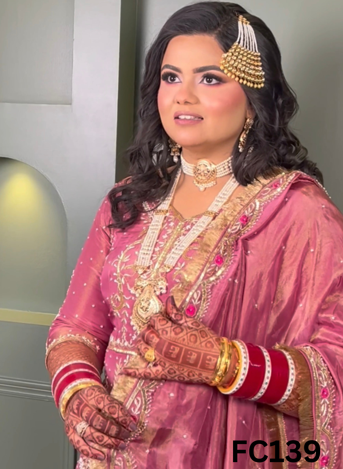 FC139 | Made To Order (20-25 Days ) | Shimmer Anarkali Lehenga | Pink | Party Wear | Wedding | Festival | Celebrity | Ring Ceremony