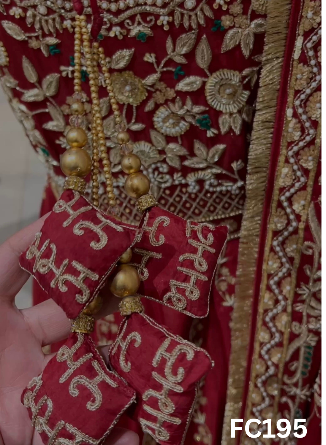 FC195 | Made To Order (35-45 Days ) | Silk Anarkali Suit | Red | Bridal Suit | Party Wear | Wedding | Festival | Celebrity | Ring Ceremony
