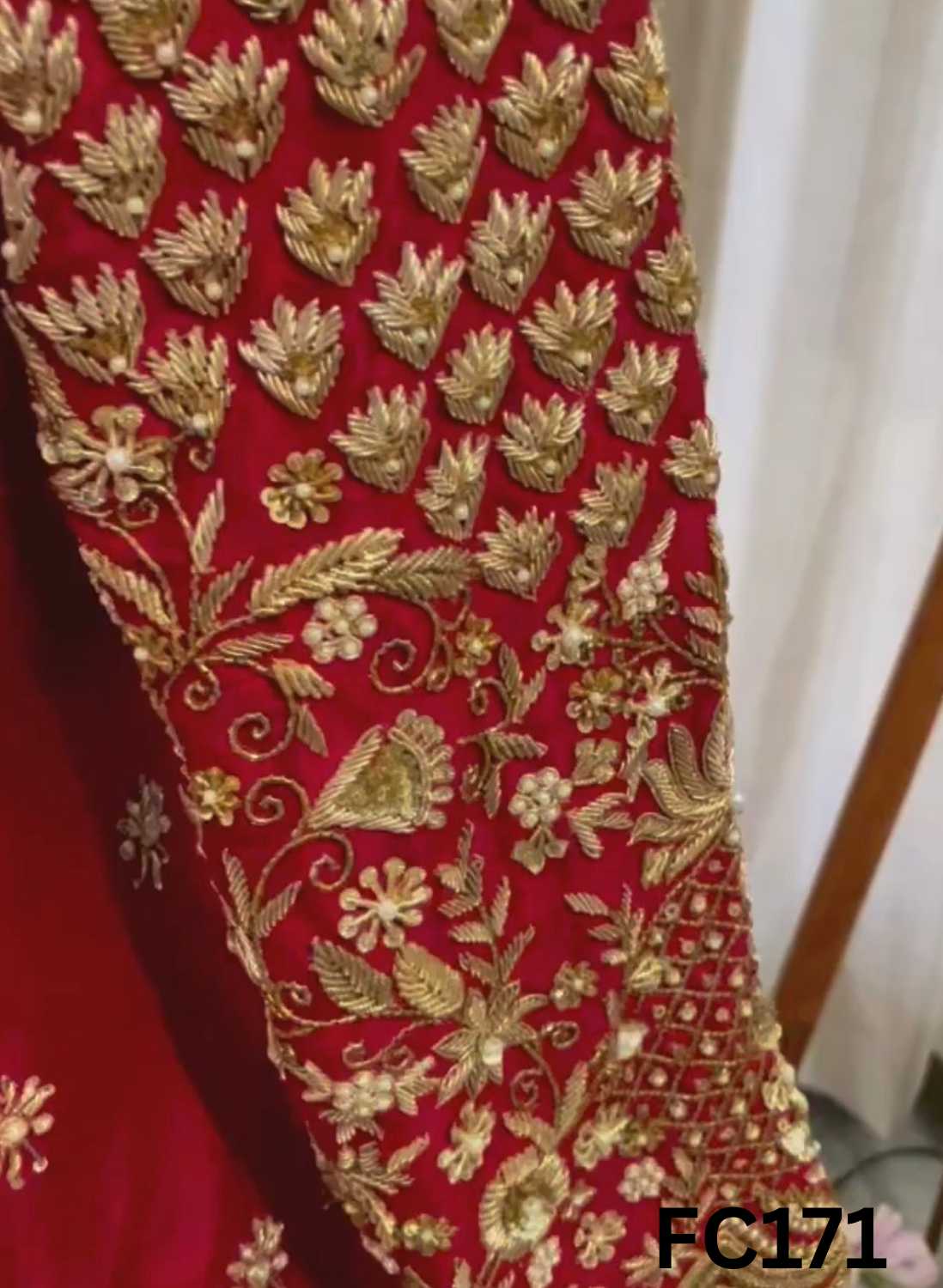 FC171 | Made To Order (20-25 Days ) | Silk Lehenga | Red | Bridal Lehenga | Party Wear | Wedding | Festival | Celebrity | Ring Ceremony
