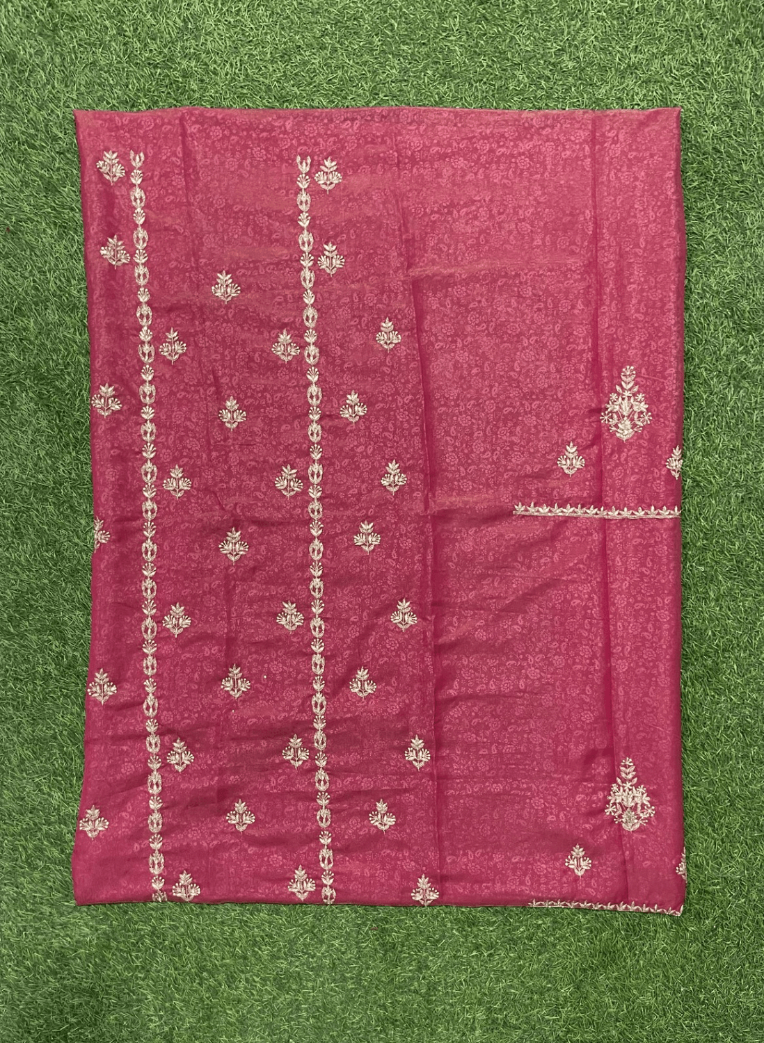 FS114 | Cherry Shade | Self Print Shimmer Suit | Wedding | Party Wear | Jaggo | Festival | Casual Wear| F9BBAAA