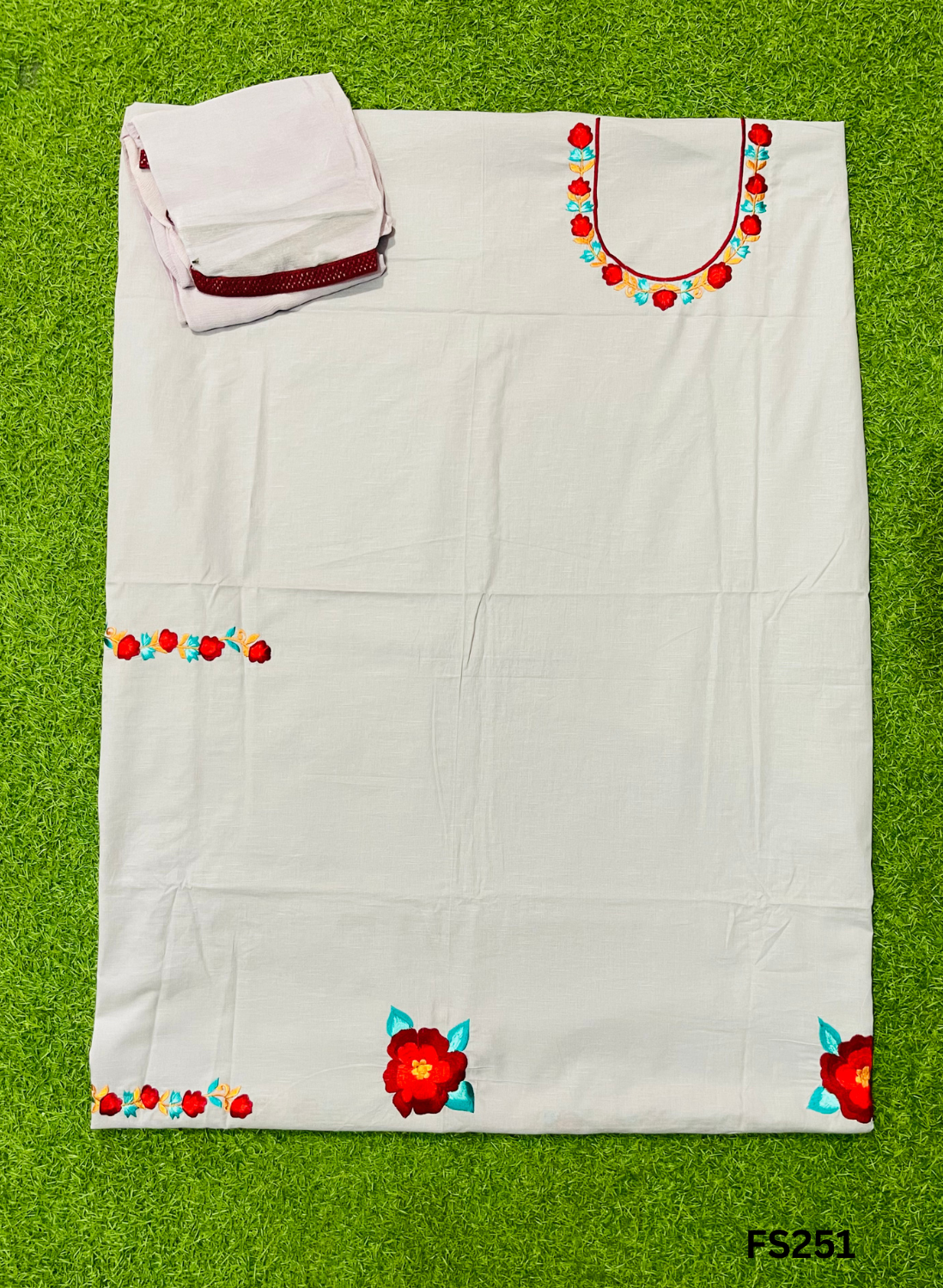 FS251 | Levender | Cotton Suit | Casual wear | Summer Suits | Regular wear|