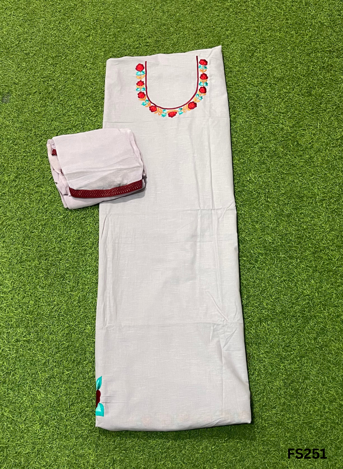 FS251 | Levender | Cotton Suit | Casual wear | Summer Suits | Regular wear|