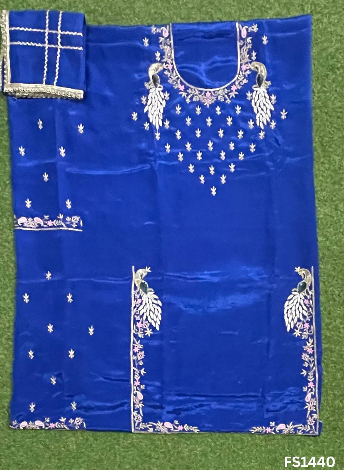 FS1440 | Royal-Blue | Crepe | Party Wear | Wedding | Jaggo | Ring Ceremony | Festival