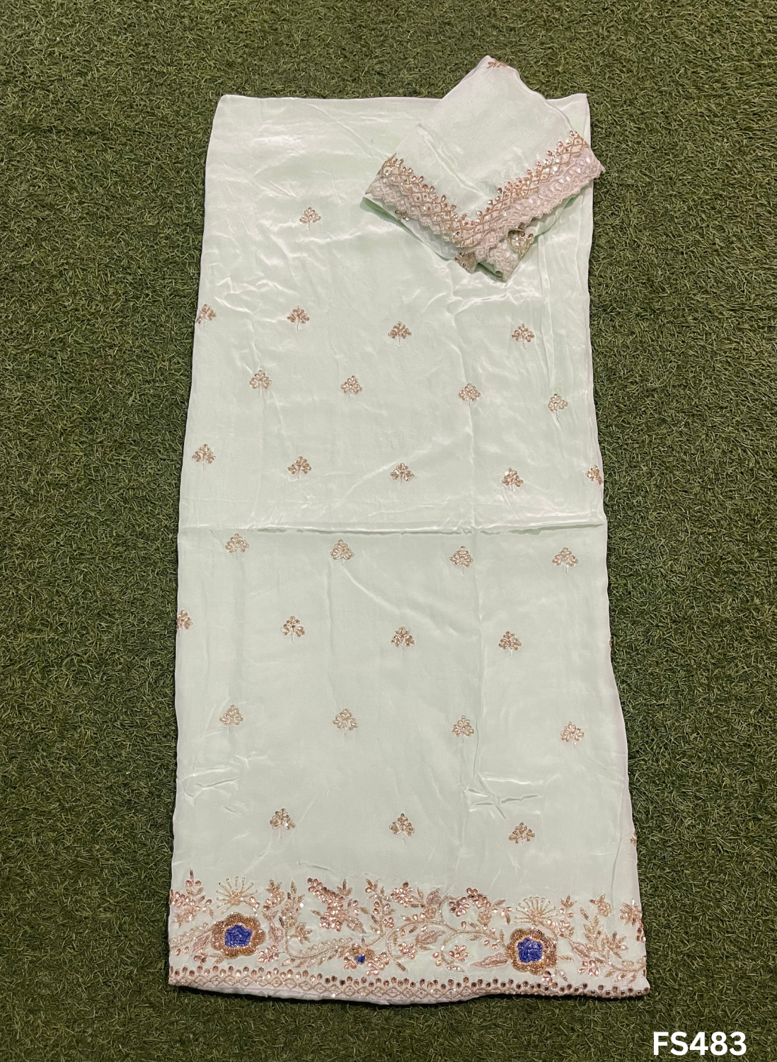 FS483 | Pista | Crepe | Crepe Suit | Wedding | Party Wear | Ring Ceremony | Festival Suit | Allover suit|