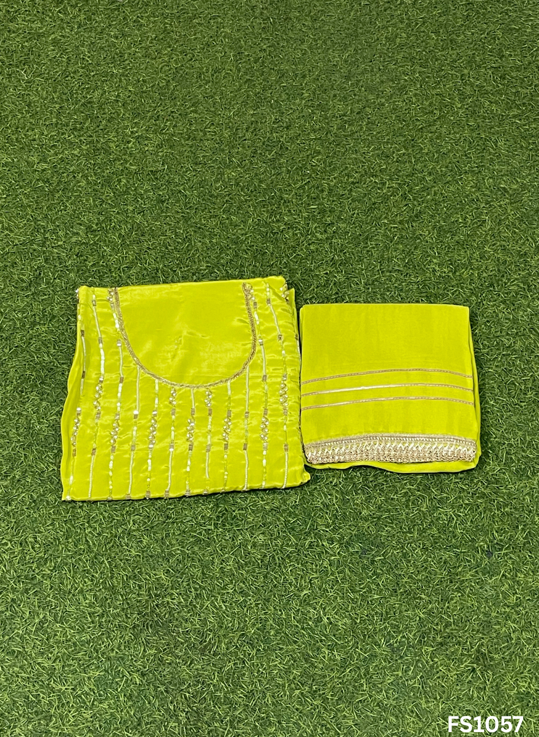 FS1057 | Crepe Suit | Wedding | Party Wear | Ring Ceremony | Festival Suit | Allover suit |