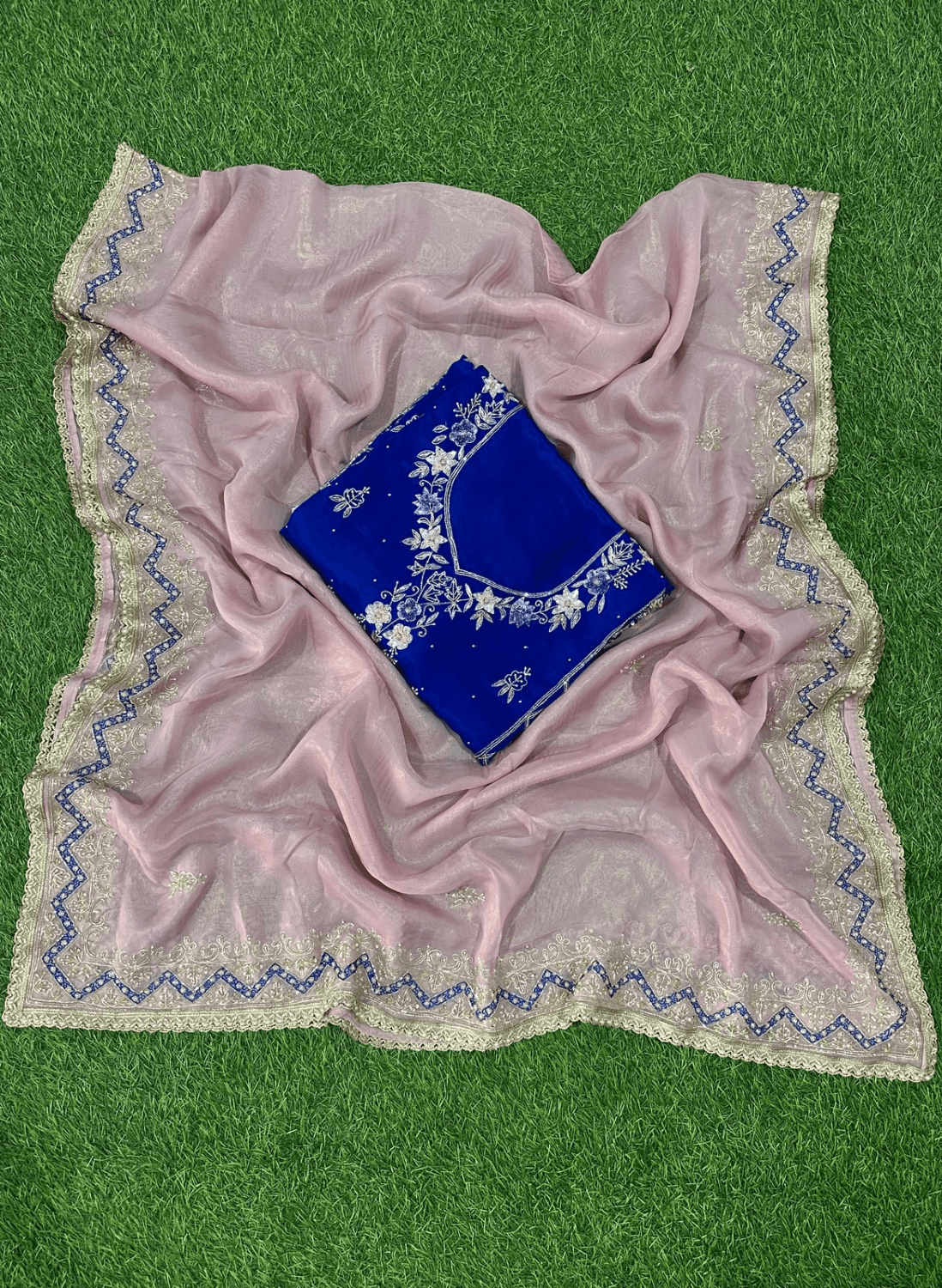 Royal blue | Crepe Suit | Wedding | Party Wear | Ring Ceremony | Festival Suit|