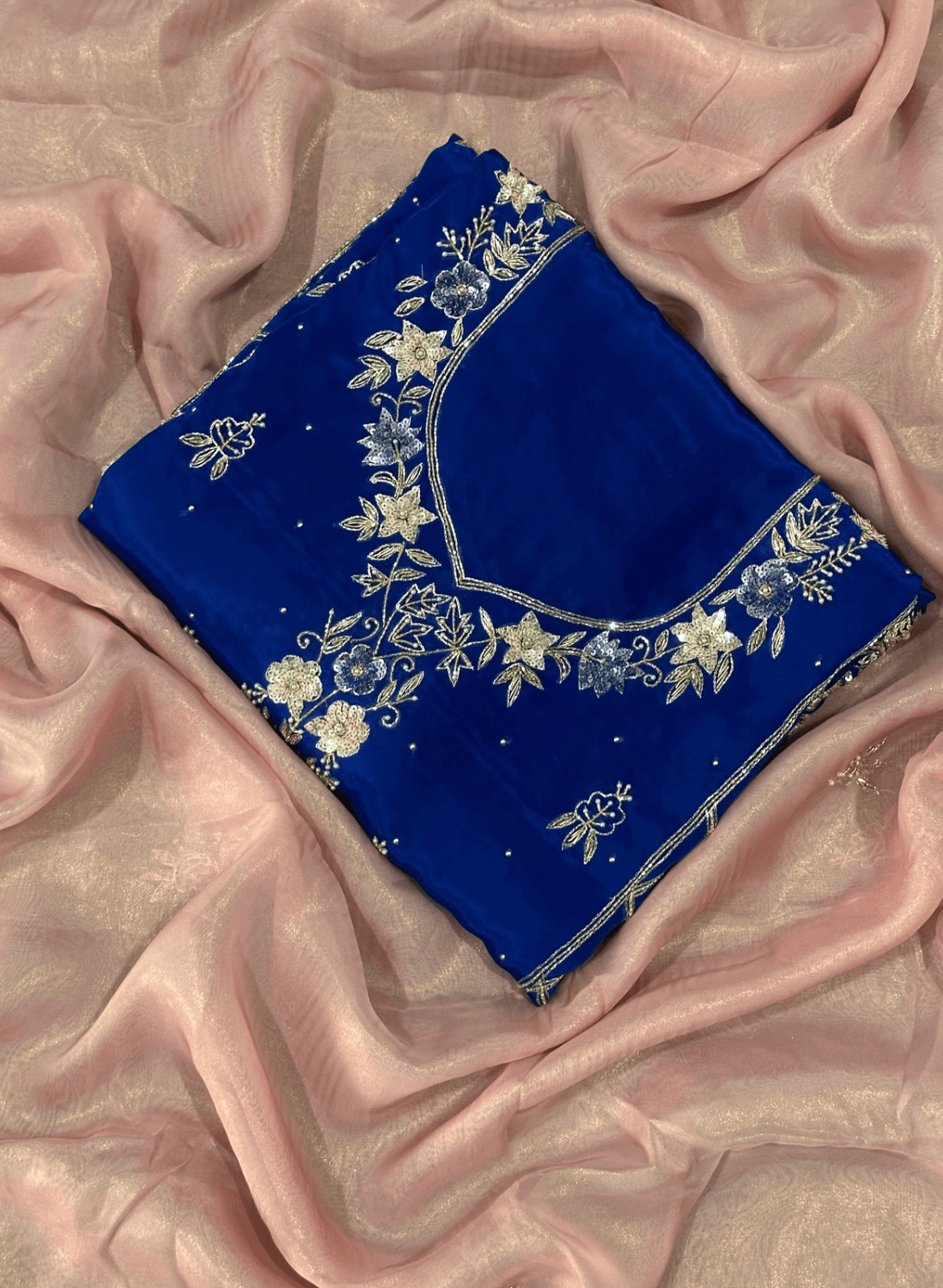 Royal blue | Crepe Suit | Wedding | Party Wear | Ring Ceremony | Festival Suit|