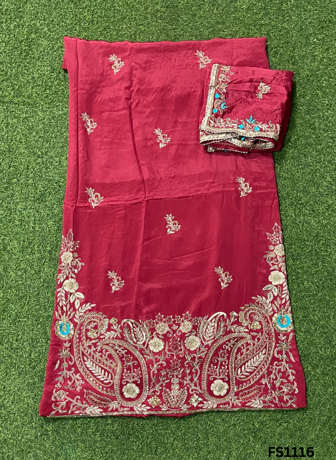 FS1116 | Mehroon | Crepe | Crepe Suit | Wedding | Party Wear | Ring Ceremony | Festival Suit | FS039