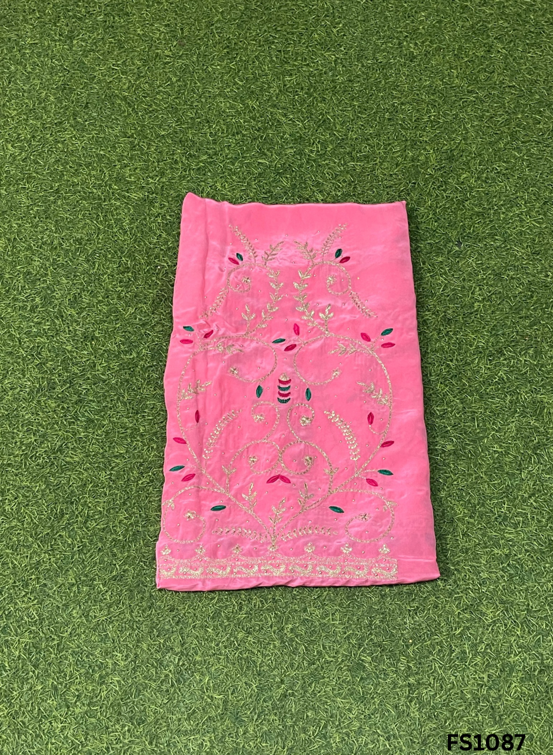 FS1087 | Baby-Pink | Crepe Suit | Wedding | Party Wear | Ring Ceremony | Festival Suit | Allover suit |