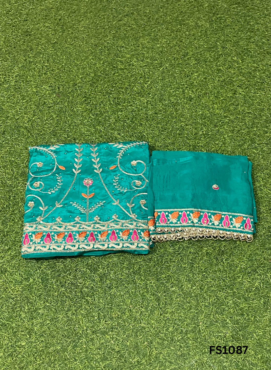 FS1087 | Baby-Pink | Crepe Suit | Wedding | Party Wear | Ring Ceremony | Festival Suit | Allover suit |
