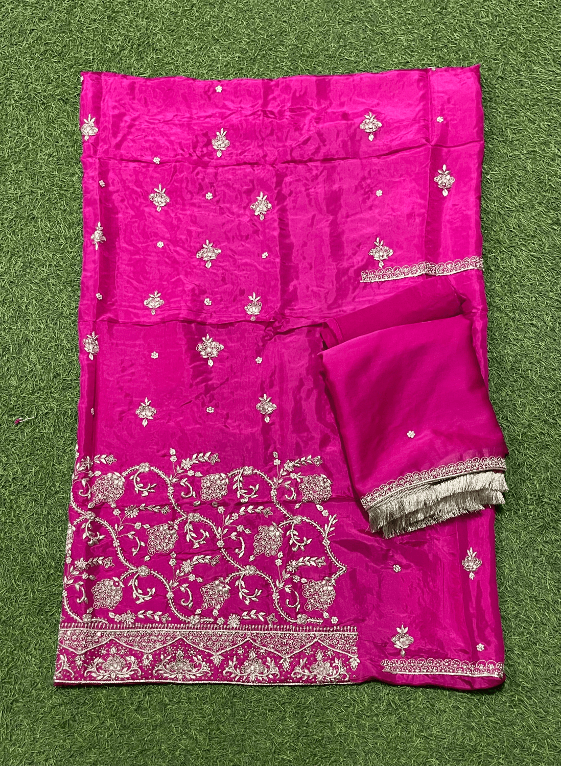 FS278 | Hot-Pink | Silk Suit | Party Wear | Wedding | Jaggo | Ring Ceremony | Festival | F99JFAA