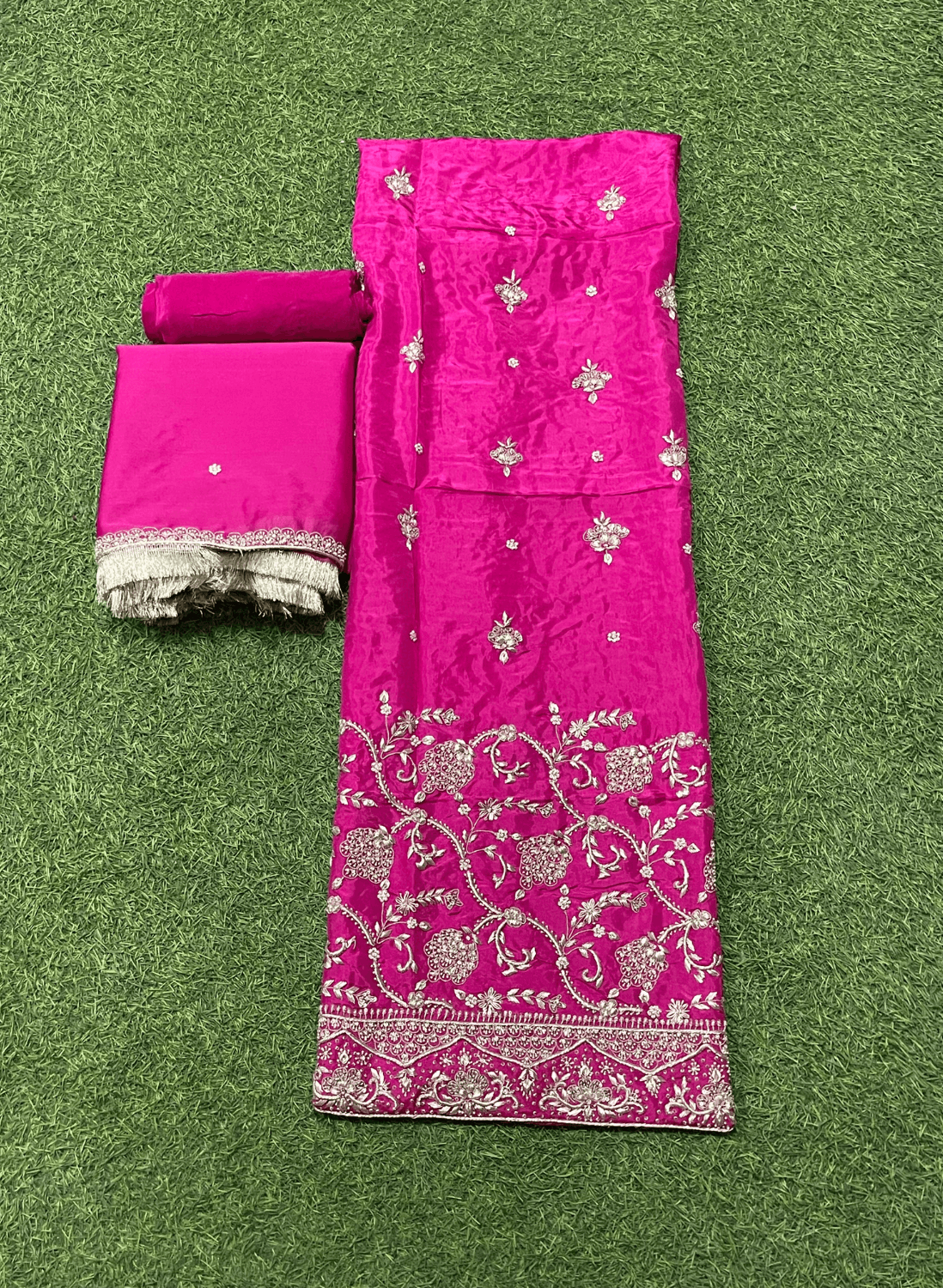 FS278 | Hot-Pink | Silk Suit | Party Wear | Wedding | Jaggo | Ring Ceremony | Festival | F99JFAA
